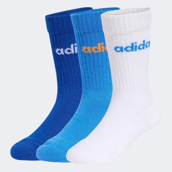 adidas Linear Kids Crew Socks x 3 KE7087
