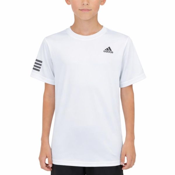 adidas Club 3-Stripes Boys Tennis Tee HN6295