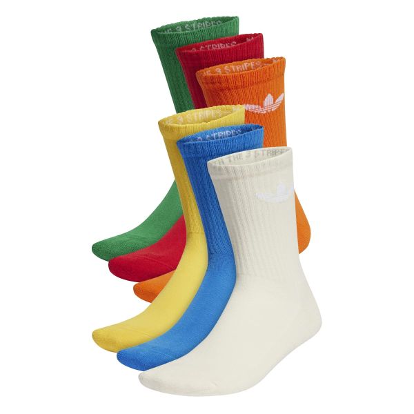 adidas Trefoil Cushion Crew Socks x 6 IT7571
