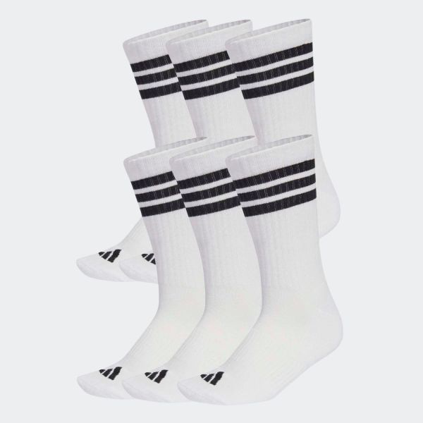 adidas 3-Stripes Essentials Cushioned Crew Socks x 6 KE5492
